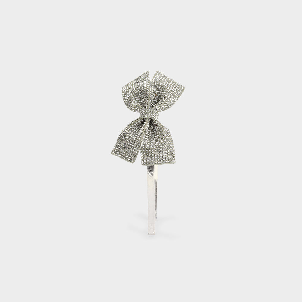 TIARA - Kids' headband with bow detail in silver