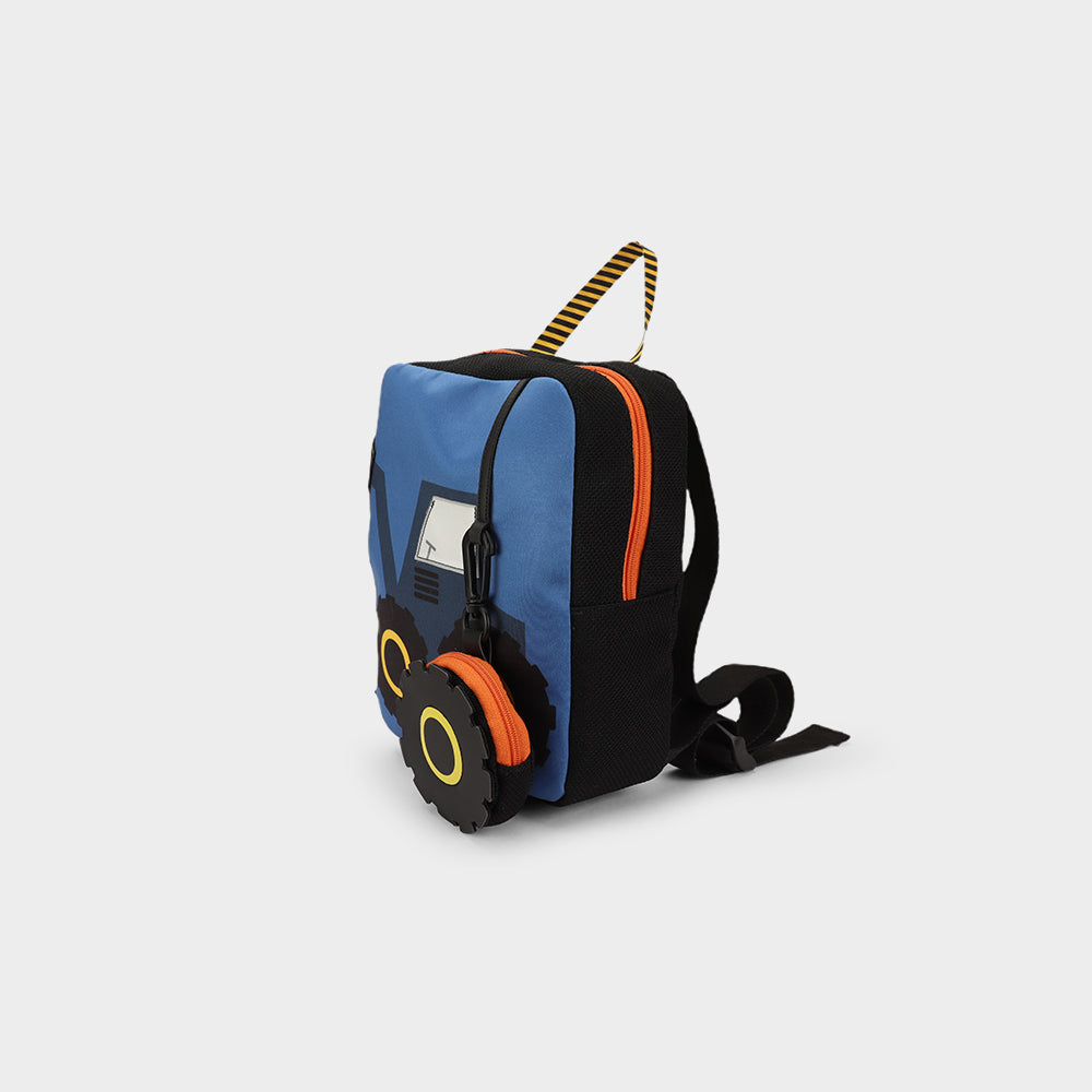 Blue excavator backpack