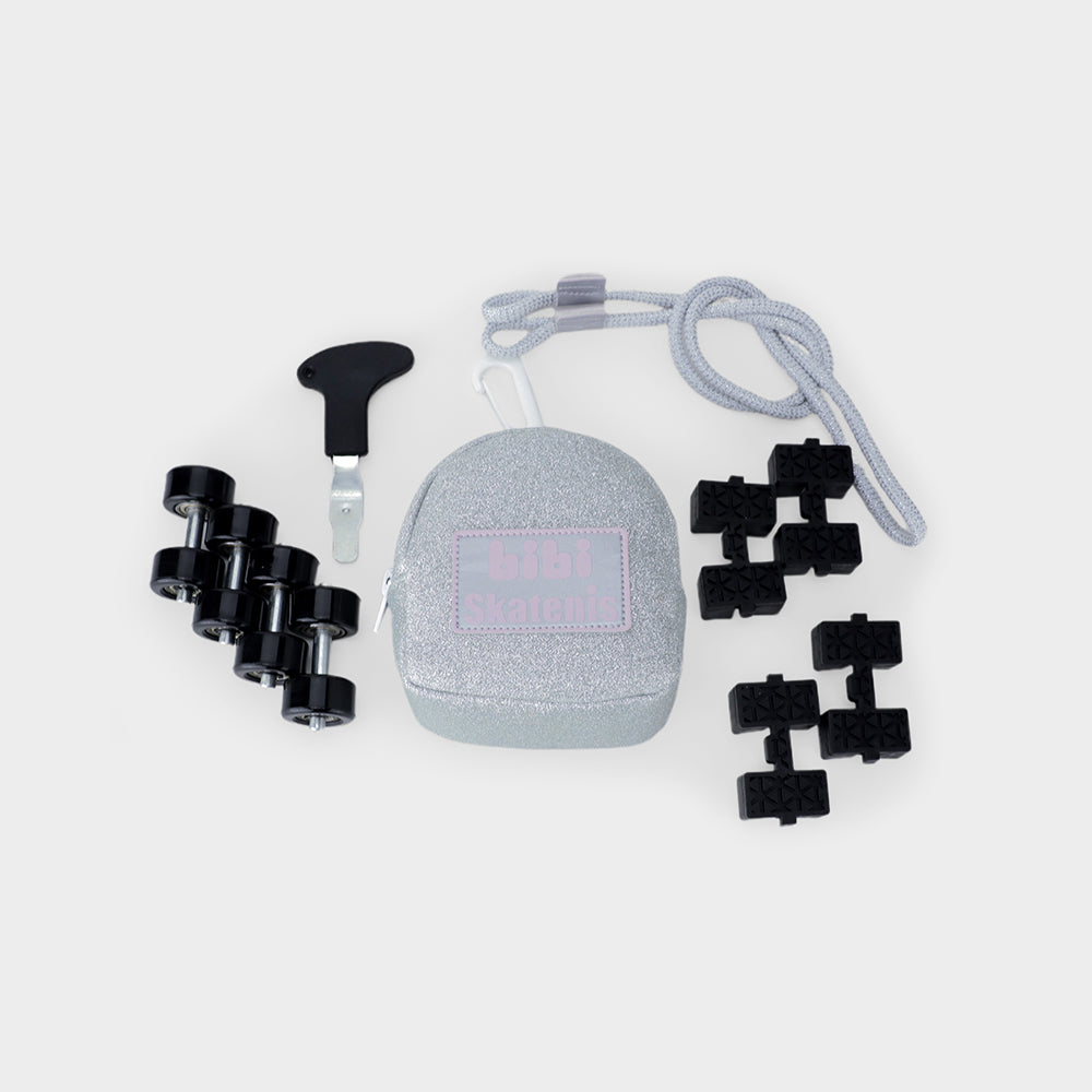 SKATENIS BAG - kid's mini bag in silver