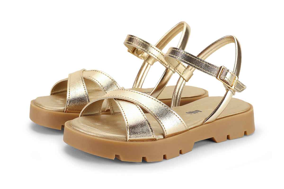 Plataforma 2.0 Sandal in Metallic Gold