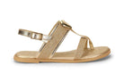 Shine Kids Sandal in Gold Glitter.