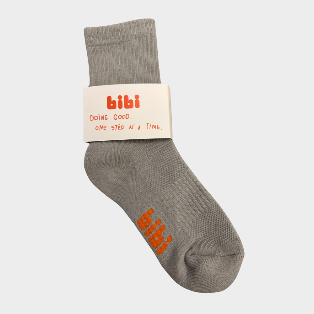 HALF CALF SOCKS - Kids socks in grey