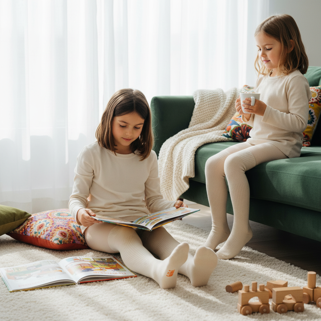 KNEE HIGH SOCKS - Kids socks in beige