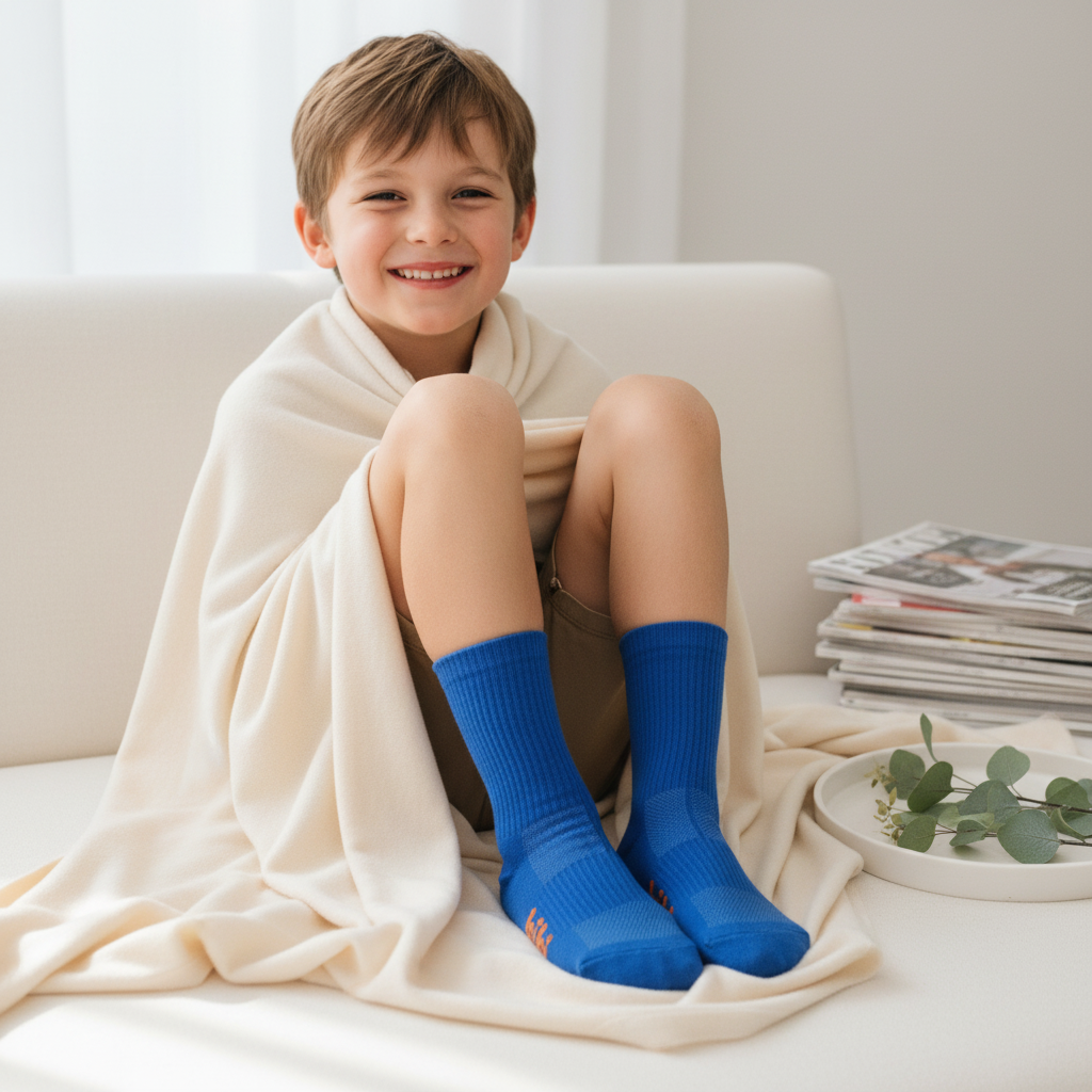 HALF CALF SOCKS - Kids socks in blue