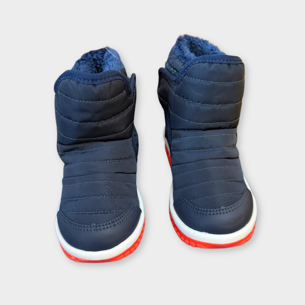 Roller 2.0 Kids's boots in navy and orange - Bibi Shoes UK