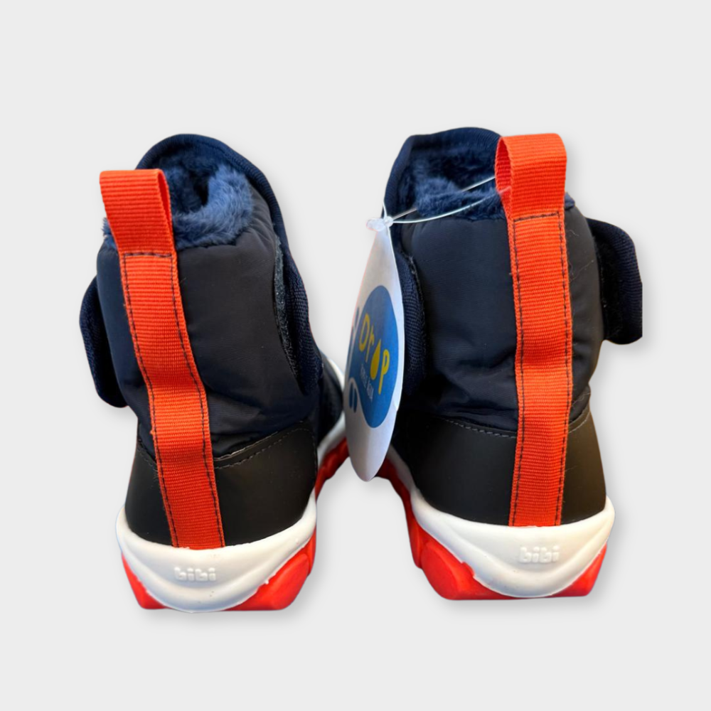 Roller 2.0 Kids's boots in navy and orange - Bibi Shoes UK